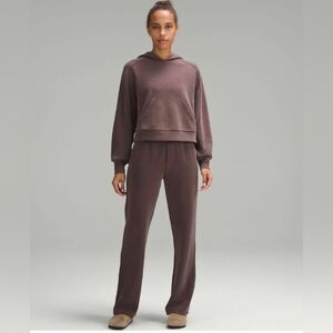 Lululemon Softstreme Espresso Hoodie and High Rise Pants Set
